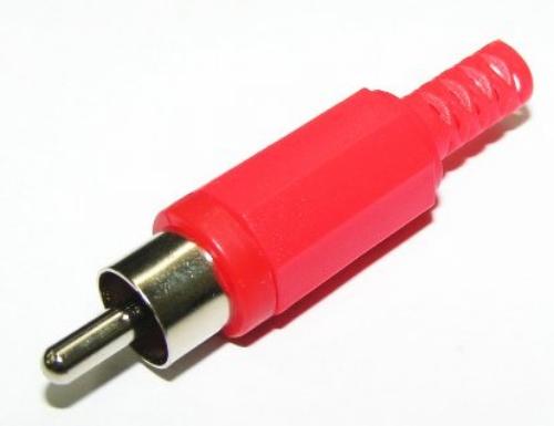 RCA Plug Plastic Red